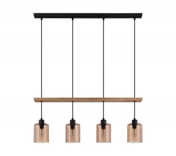 Függeszték E14 40Wx4 bronz COOLMONT