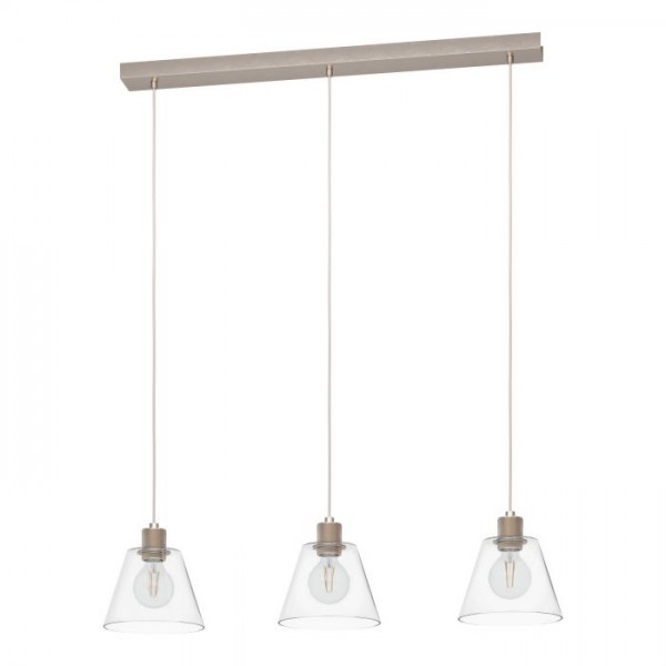 Függeszték E27 40Wx3 vörös arany COPLEY