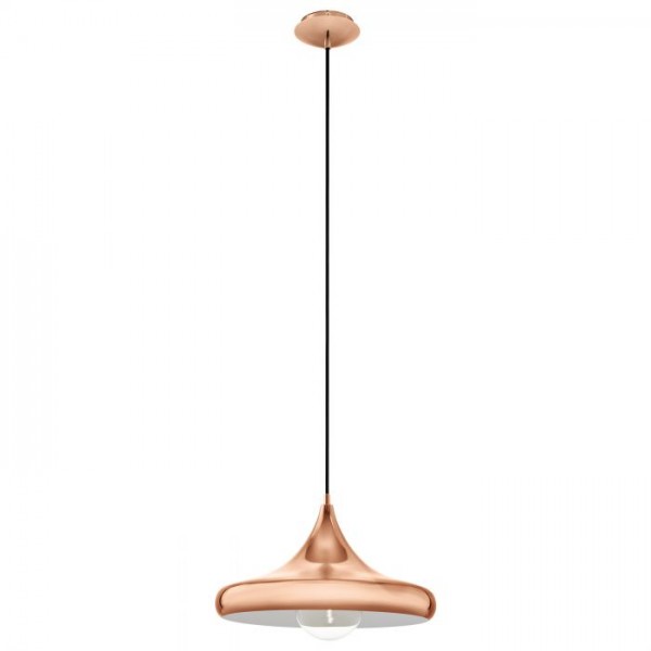 Függeszték E27 60W vörösréz CORETTO 2