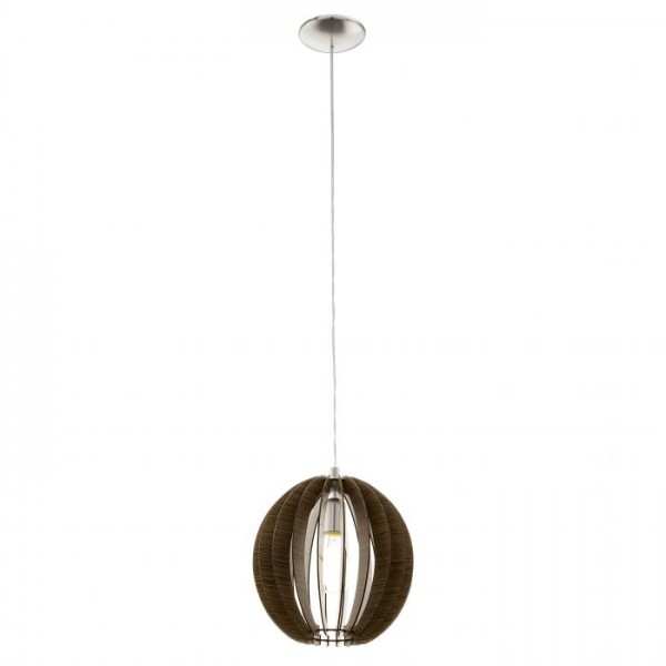 Függeszték E27 60W sötétbarna COSSANO