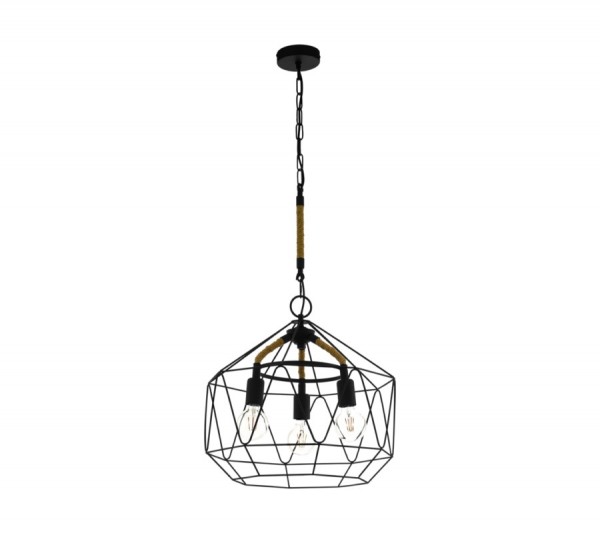 Függeszték E27 40Wx3 fekete COTTINGHAM