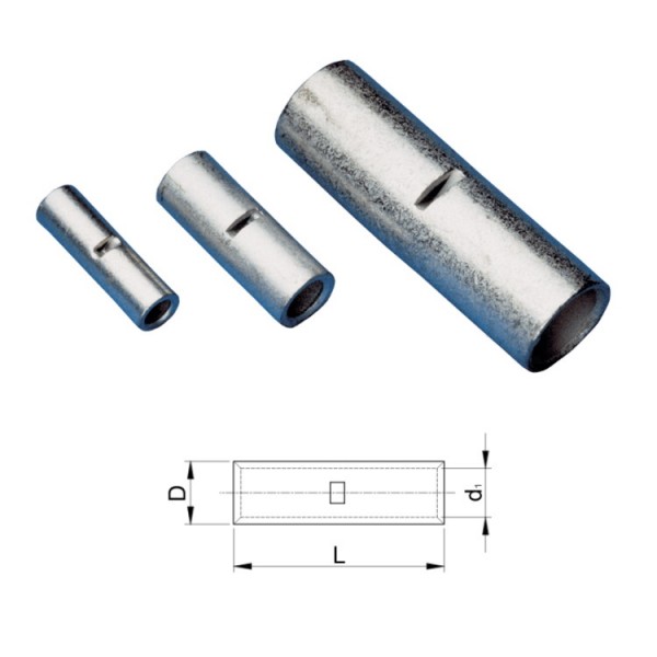 Toldóhüvely réz 2,5 ónozott