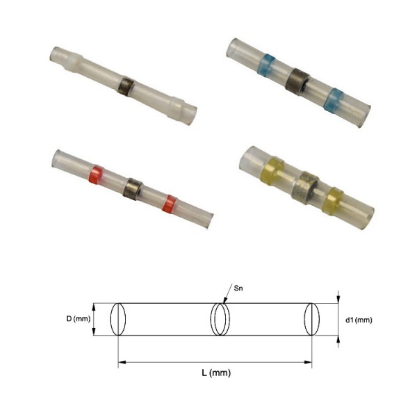 Szigetelt toldóhüvely 0,5-1mm zsugor