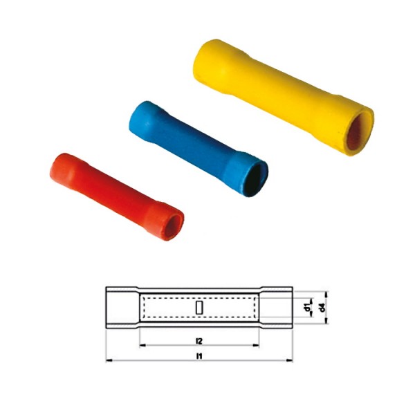 Szigetelt toldóhüvely 1,5-2,5