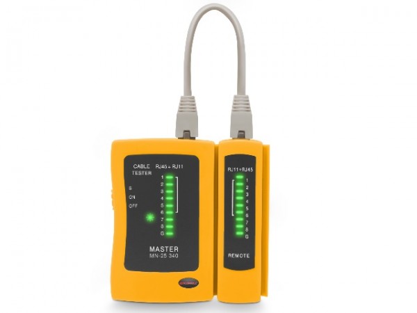 Kábelteszter RJ11-RJ12-RJ45