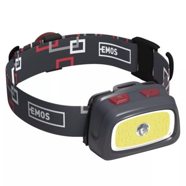 Fejlámpa 1COB+1CREE LED multif. 3AAA