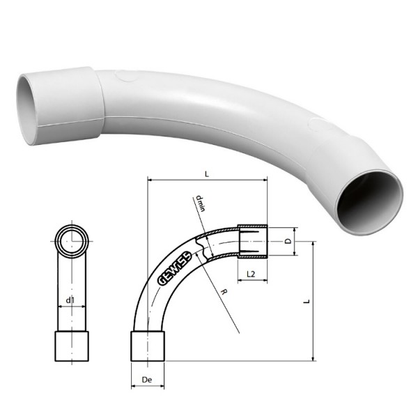 Könyök 40 (Védőcső=MÜK-I. Toldó=MBS)