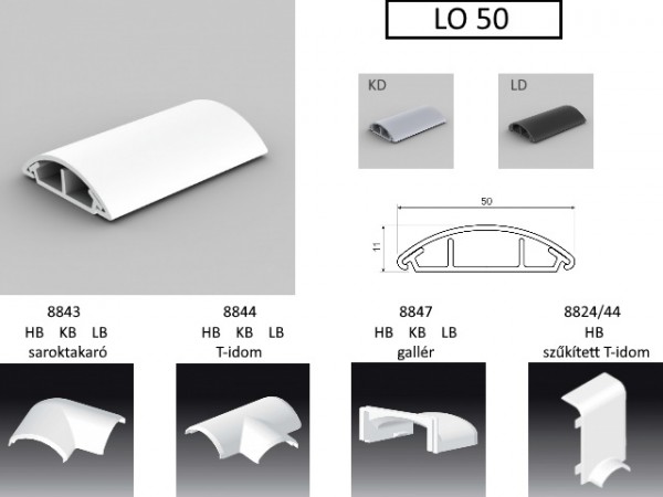 Taposócsatorna 50mm könyök fehér