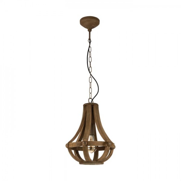 Függeszték E27 60W barna KINROSS