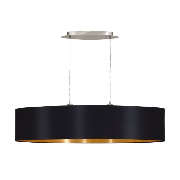 Függeszték E27 60Wx2 fekete MASERLO