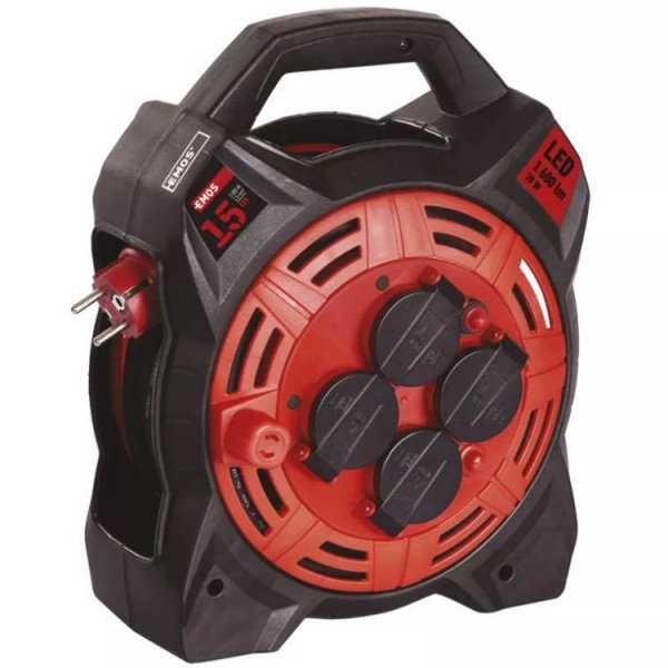 Hosszabbító dobos 15m 3x1,5 GT 4f+2x2p