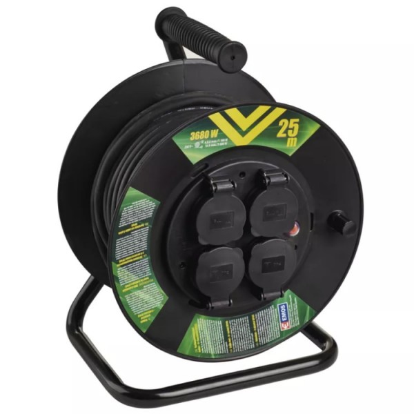 Hosszabbító dobos 25m 3x1,5GT müa+fém