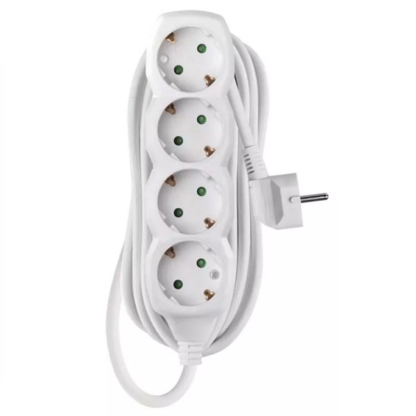 Vezetékes elosztó 4/5m fehér