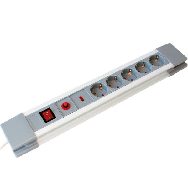 Elosztó túlfesz+5x2+F 3m+kap+ter