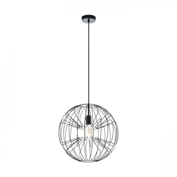 Függeszték E27 60W fekete OKINZURI