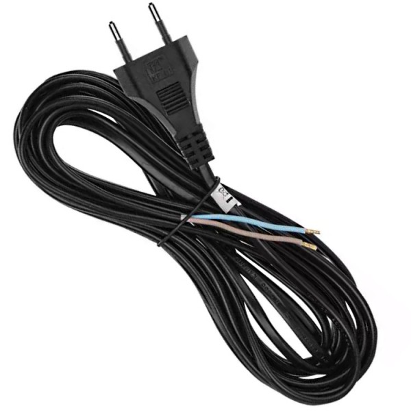 Szerelt csatlakozó MTL 2x1 2m fekete