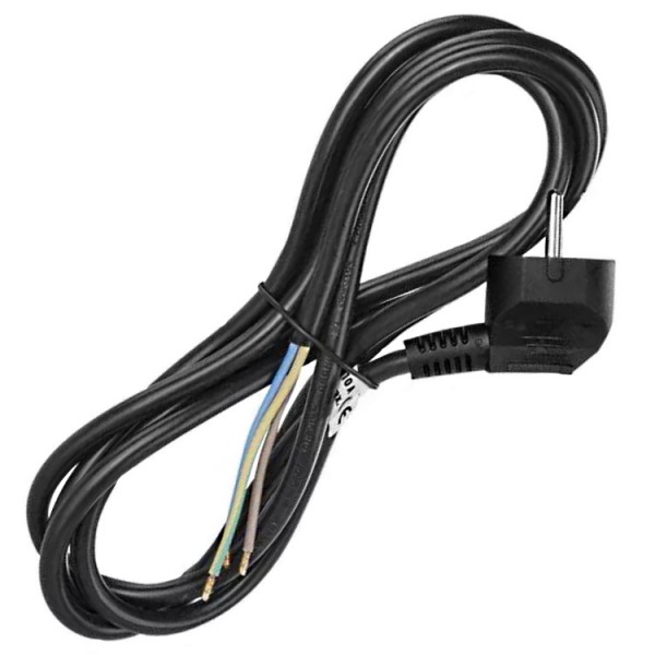 Szerelt csatlakozó MT 3x1 5m fekete