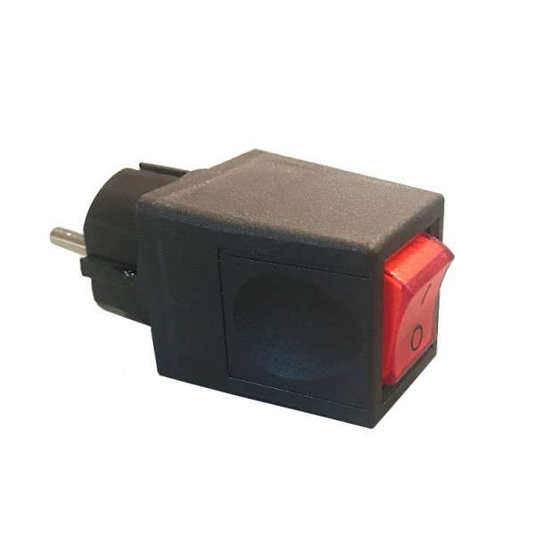 Dugvilla 2p+f PVC barna (kapcsolós)