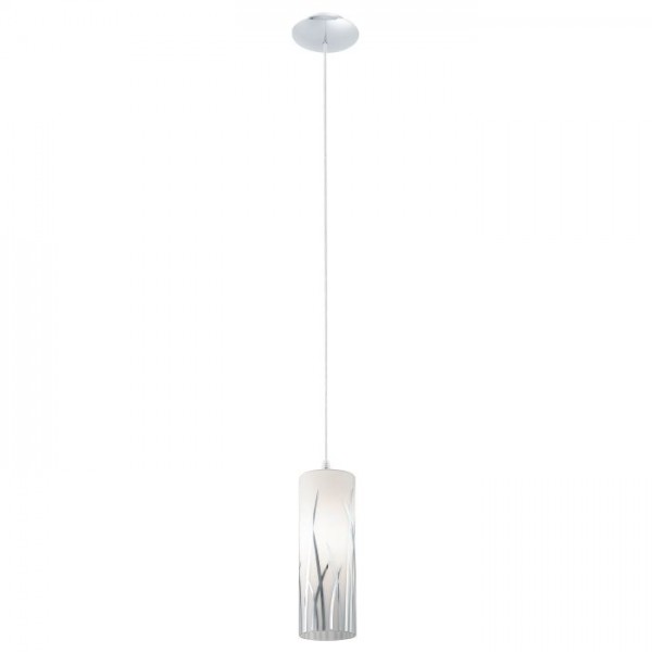 Függeszték E27 60W króm-fehér RIVATO
