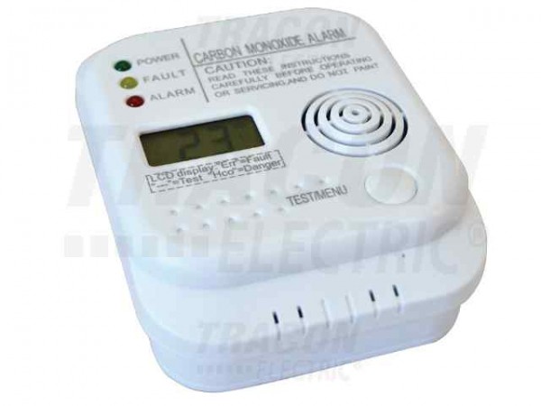 Szénmonoxid érzékelő és riasztó digit.