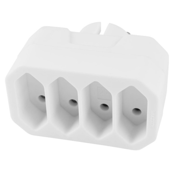 T elosztó 4x2p fehér