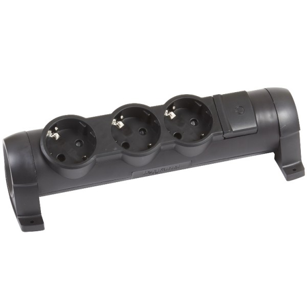 Dugalj fk 3x2p+f fekete hengeres