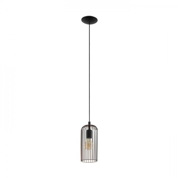 Függeszték E27 60W fekete ROCCAMENA