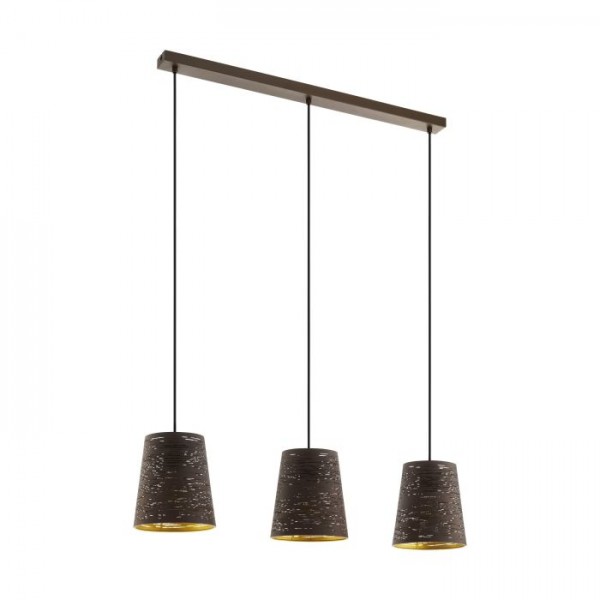 Függeszték E27 40Wx3 mokka SEGEZIA