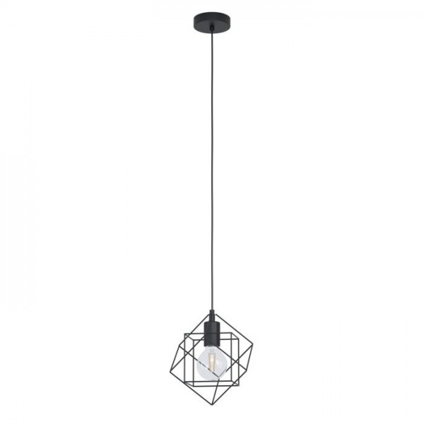 Függeszték E27 60W fekete STRAITON