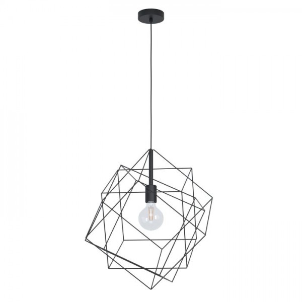 Függeszték E27 60W fekete STRAITON