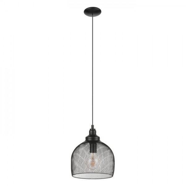 Függeszték E27 60W fekete STRAITON