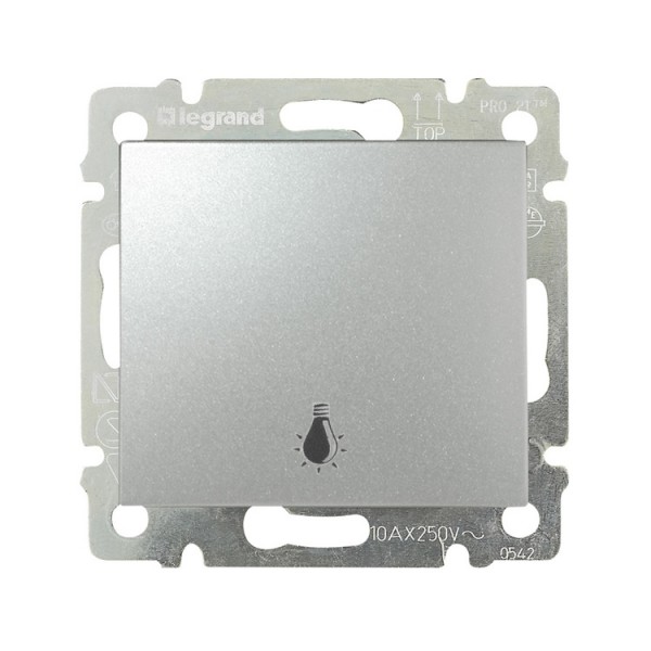 Kapcsoló s 1p+nyomó lj aluminium