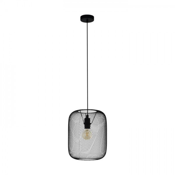 Függeszték E27 60W fekete WRINGTON