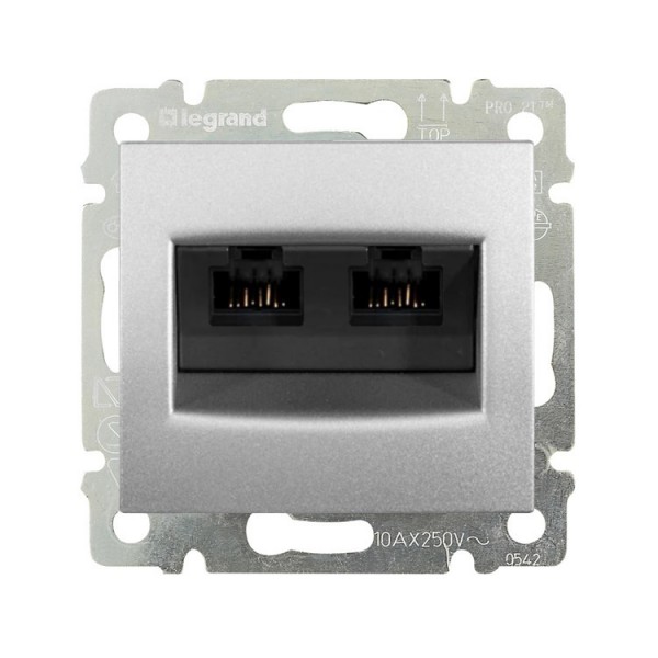 Dugalj s RJ45x2 UTP CAT6E aluminiu