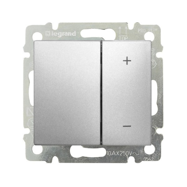 Kapcsoló s fényerőszabályzó 600W alu