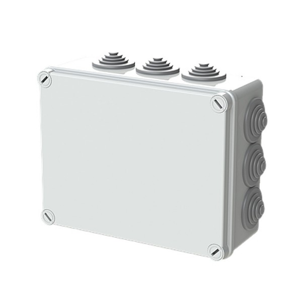 Műanyag doboz 220x170x80 IP55 T gumi