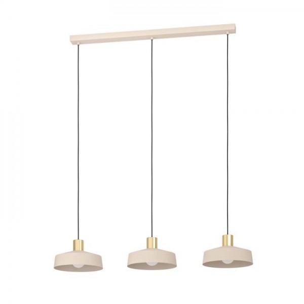 Függeszték E27 40Wx3 homok VALDIOLA