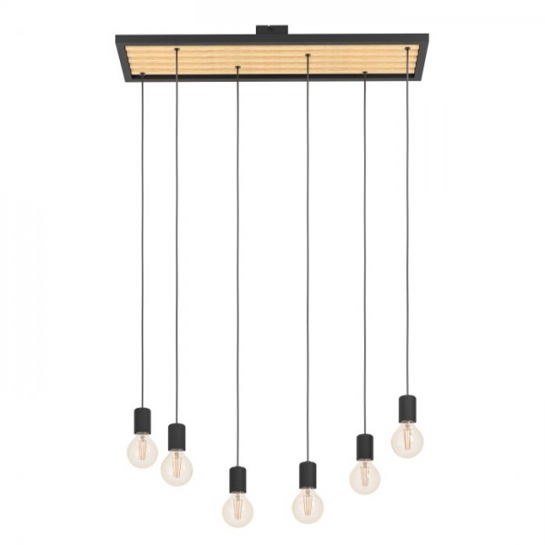 Függeszték E27 40Wx6 fekete CONSETT