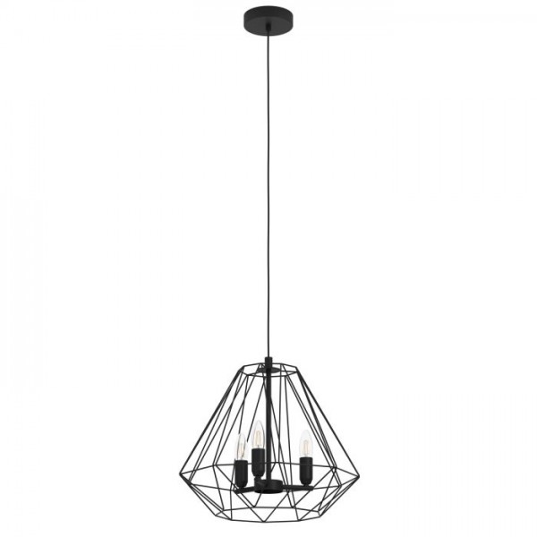 Függeszték E27 40Wx3 fekete TARLE