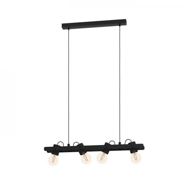 Függeszték E27 15Wx4 fekete PLIMSOLL