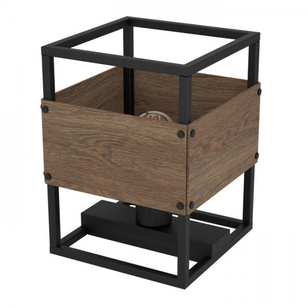 Asztali lámpa E27 40W fekete EVESHAM