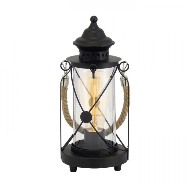 Asztali lámpa E27 60W fekete BRADFORD