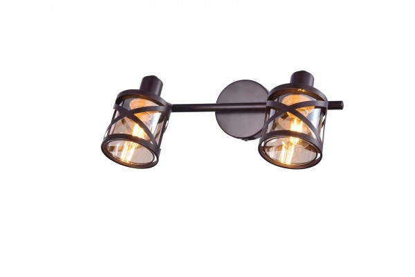 Lámpatest E14 40Wx2 barna OBERON