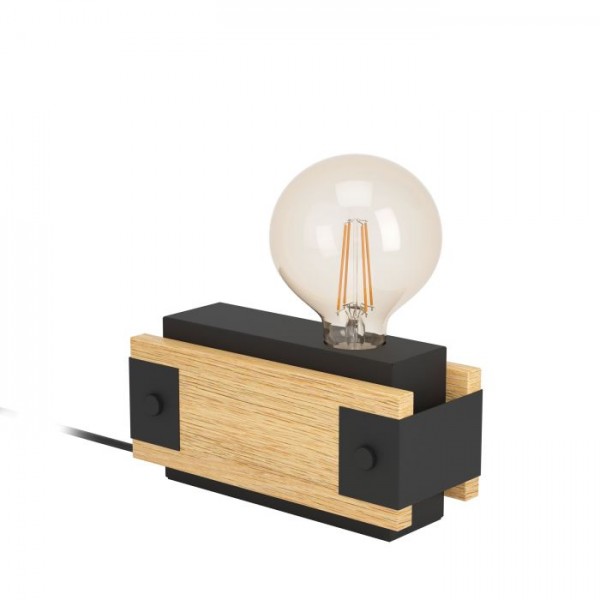 Asztali lámpa E27 16W barna LAYHAM