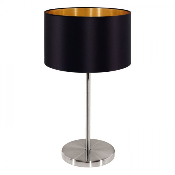 Asztali lámpa E27 60W fekete MASERLO