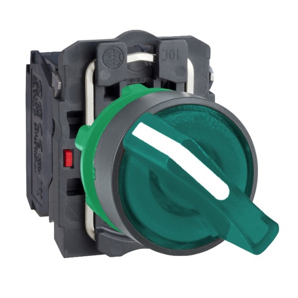 Kapcsoló kétállású 1-0 230V zöld LED