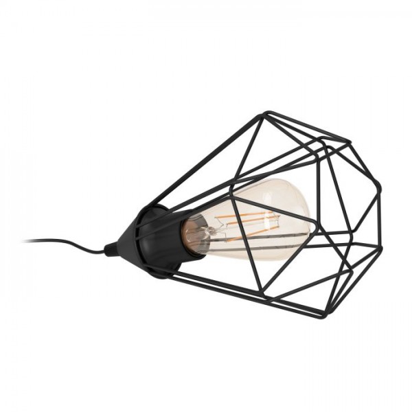 Asztali lámpa E27 60W fekete TARBES