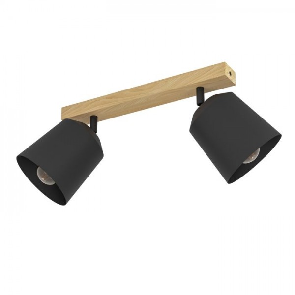 Lámpatest E27 25Wx2 fekete COTORRO