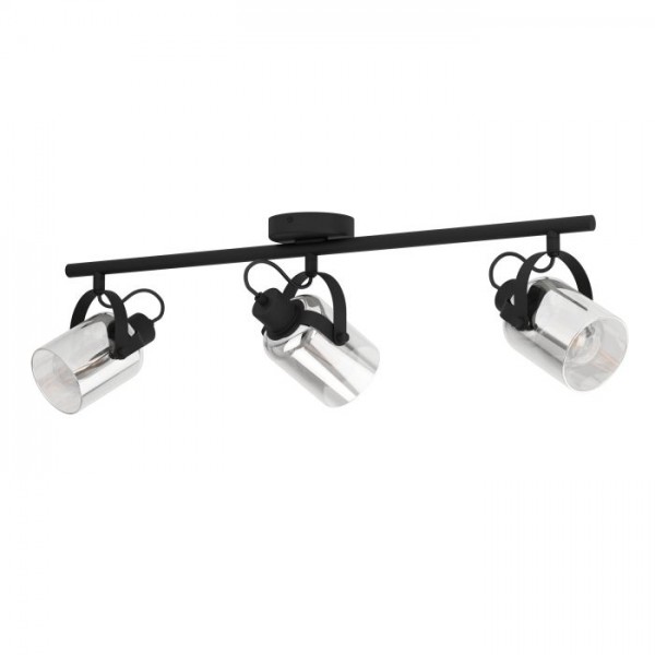 Lámpatest E27 40Wx3 fekete BERREGAS