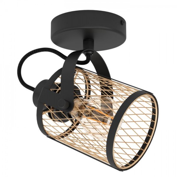 Lámpatest E27 40W fekete DELLOW